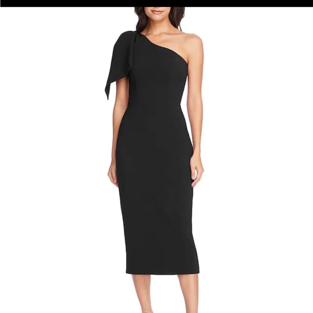 Dress the Population One Shoulder Black Dress